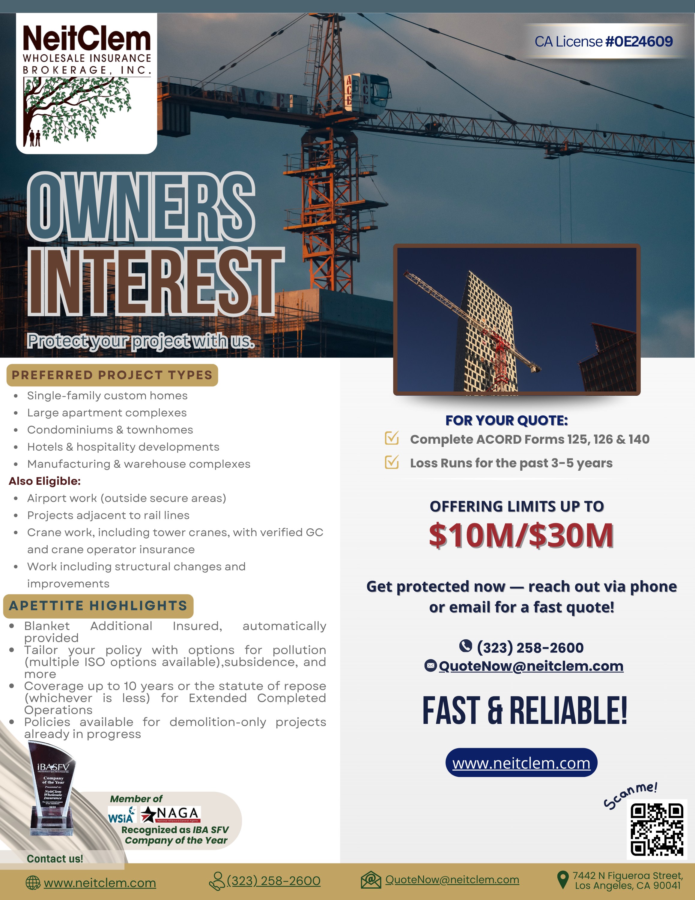 Owners Interest promotional flyer
